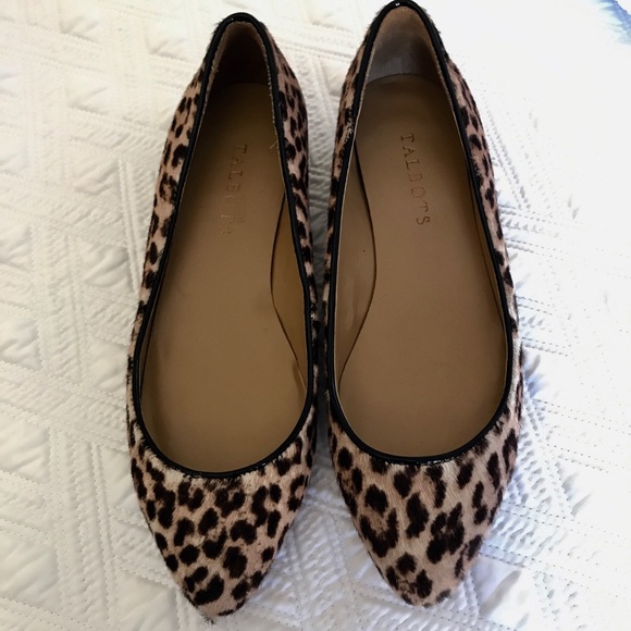 talbots leopard shoes